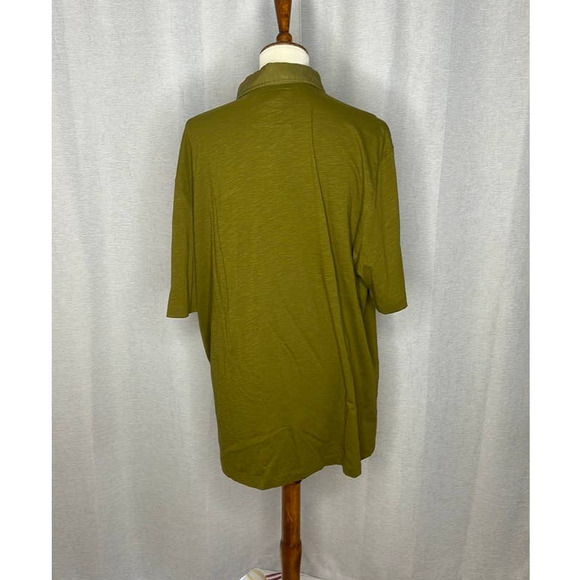 NWOT Thomas Dean Green Polo Shirt size XL - Picture 3 of 5